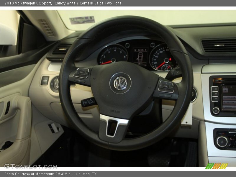 Candy White / Cornsilk Beige Two Tone 2010 Volkswagen CC Sport