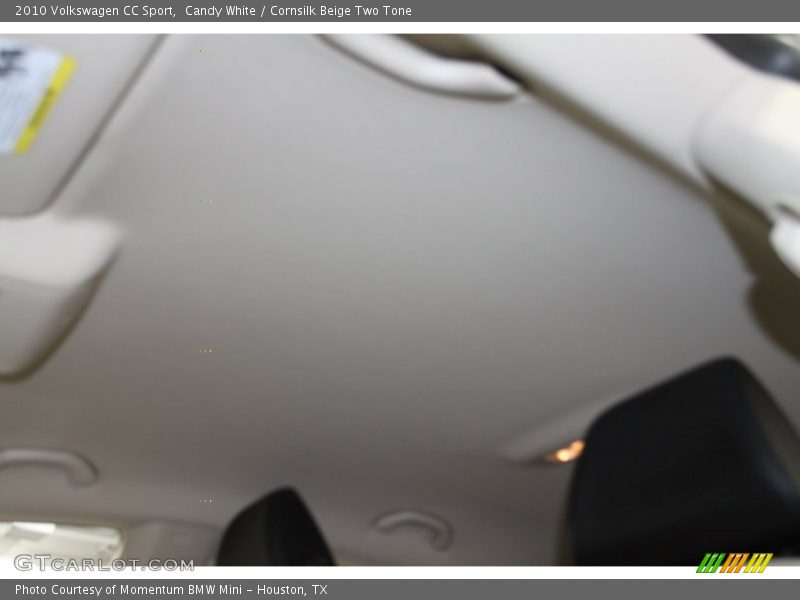 Candy White / Cornsilk Beige Two Tone 2010 Volkswagen CC Sport