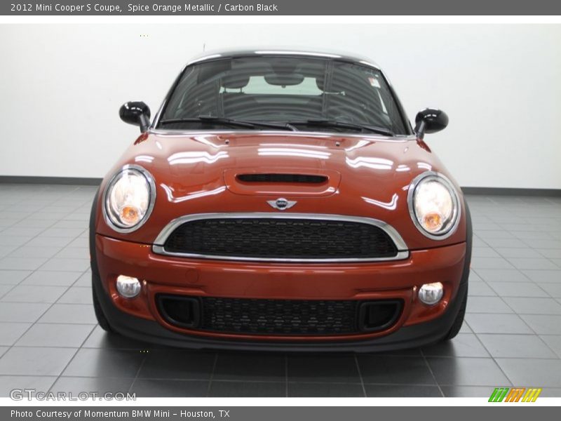 Spice Orange Metallic / Carbon Black 2012 Mini Cooper S Coupe