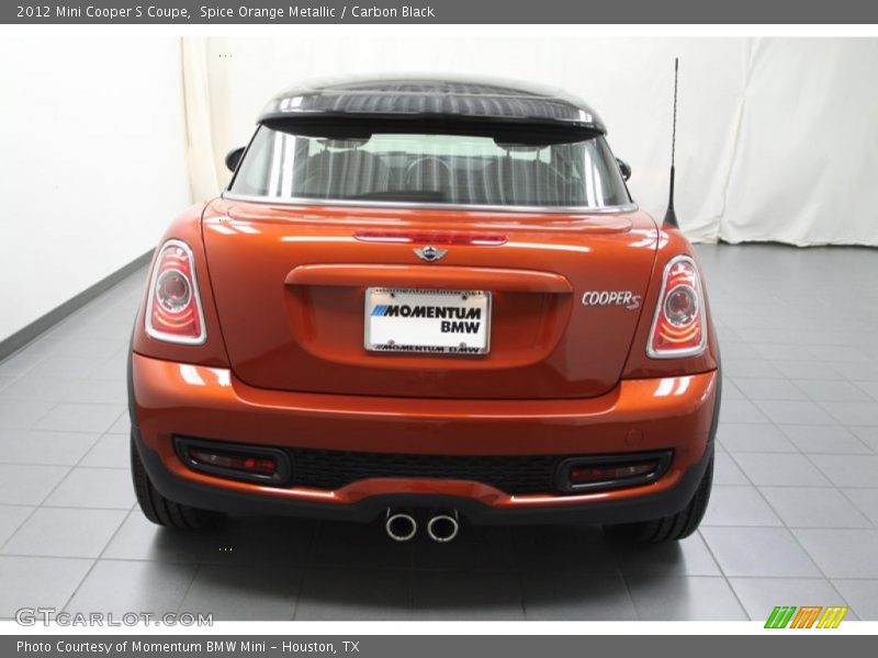 Spice Orange Metallic / Carbon Black 2012 Mini Cooper S Coupe