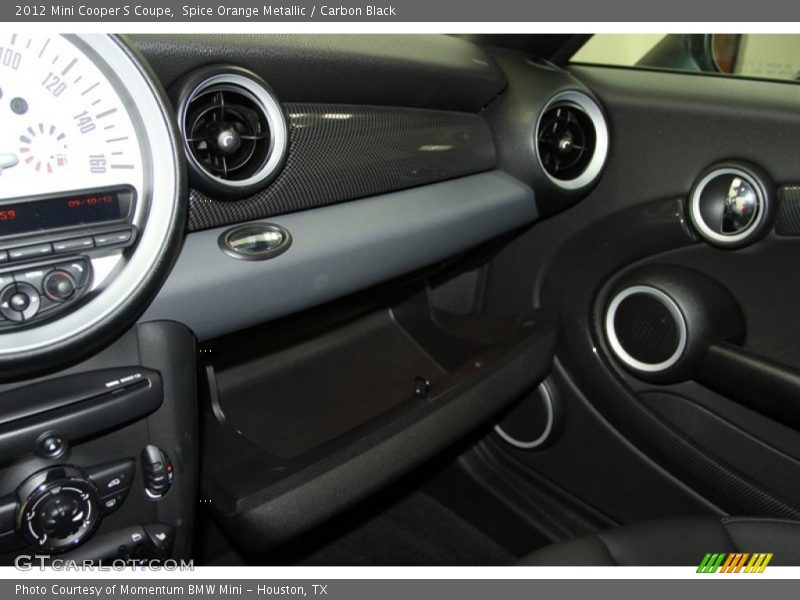 Spice Orange Metallic / Carbon Black 2012 Mini Cooper S Coupe