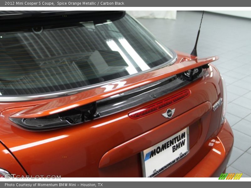 Spice Orange Metallic / Carbon Black 2012 Mini Cooper S Coupe