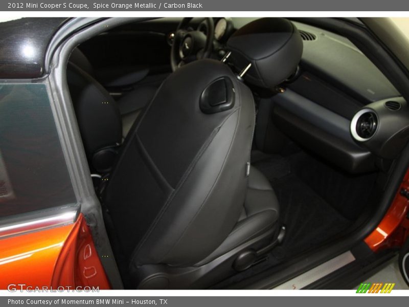 Spice Orange Metallic / Carbon Black 2012 Mini Cooper S Coupe