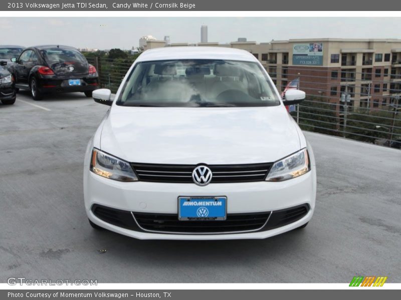 Candy White / Cornsilk Beige 2013 Volkswagen Jetta TDI Sedan