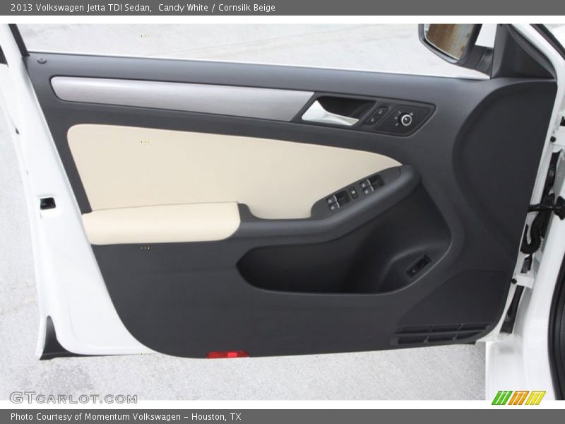 Candy White / Cornsilk Beige 2013 Volkswagen Jetta TDI Sedan