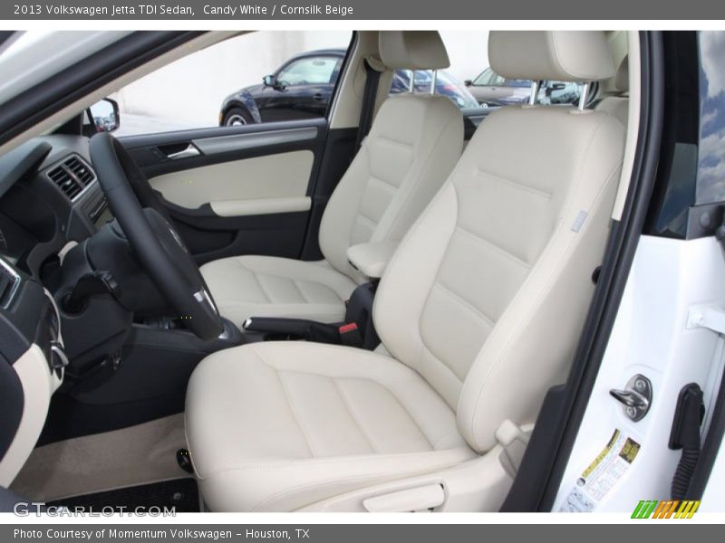 Candy White / Cornsilk Beige 2013 Volkswagen Jetta TDI Sedan