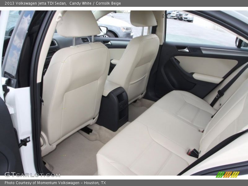 Candy White / Cornsilk Beige 2013 Volkswagen Jetta TDI Sedan