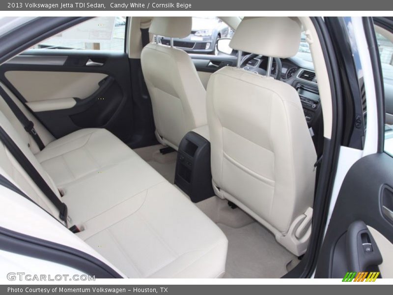 Candy White / Cornsilk Beige 2013 Volkswagen Jetta TDI Sedan