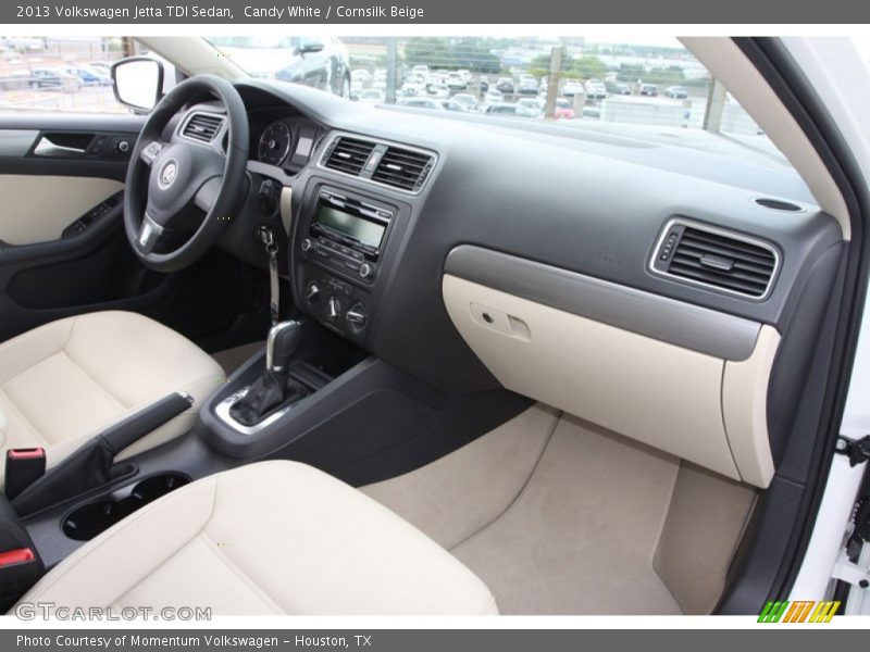 Candy White / Cornsilk Beige 2013 Volkswagen Jetta TDI Sedan