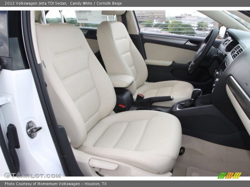 Candy White / Cornsilk Beige 2013 Volkswagen Jetta TDI Sedan