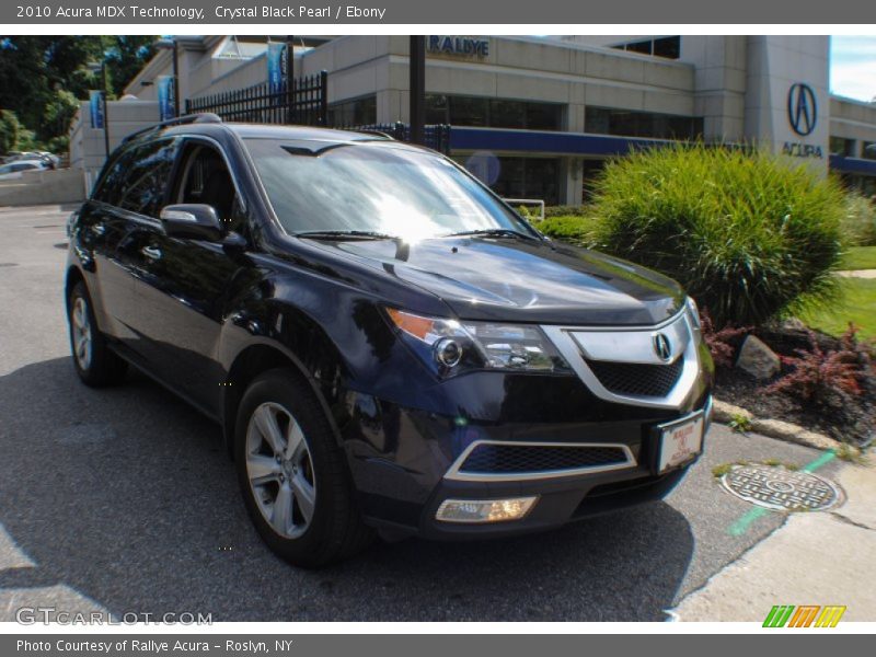 Crystal Black Pearl / Ebony 2010 Acura MDX Technology