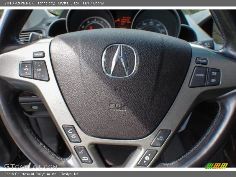 Crystal Black Pearl / Ebony 2010 Acura MDX Technology
