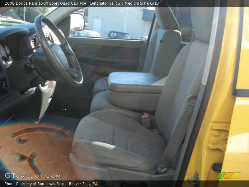 Detonator Yellow / Medium Slate Gray 2008 Dodge Ram 1500 Sport Quad Cab 4x4