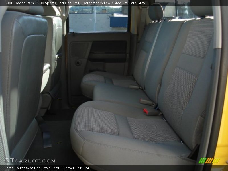 Detonator Yellow / Medium Slate Gray 2008 Dodge Ram 1500 Sport Quad Cab 4x4