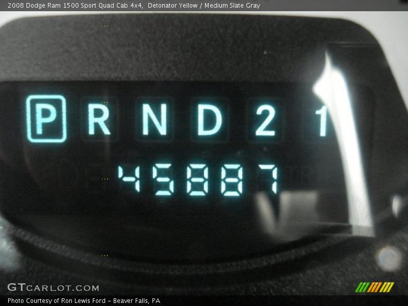 Detonator Yellow / Medium Slate Gray 2008 Dodge Ram 1500 Sport Quad Cab 4x4