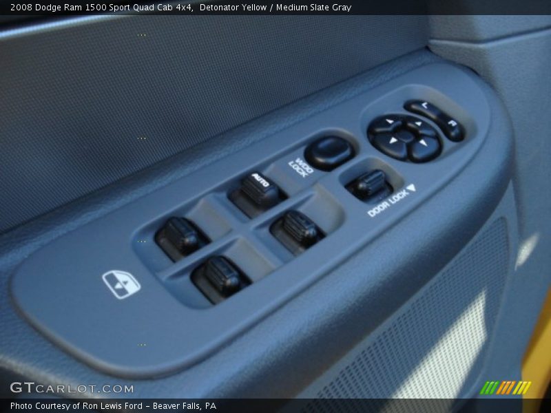 Detonator Yellow / Medium Slate Gray 2008 Dodge Ram 1500 Sport Quad Cab 4x4