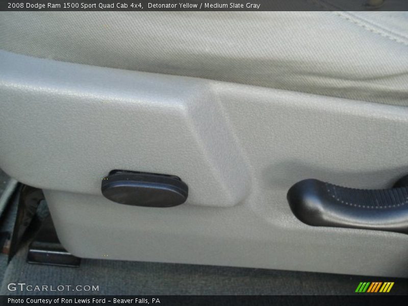 Detonator Yellow / Medium Slate Gray 2008 Dodge Ram 1500 Sport Quad Cab 4x4