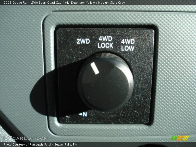 Detonator Yellow / Medium Slate Gray 2008 Dodge Ram 1500 Sport Quad Cab 4x4