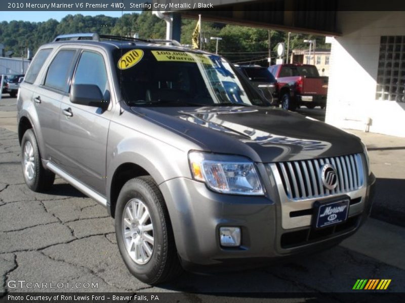 Sterling Grey Metallic / Black 2010 Mercury Mariner V6 Premier 4WD