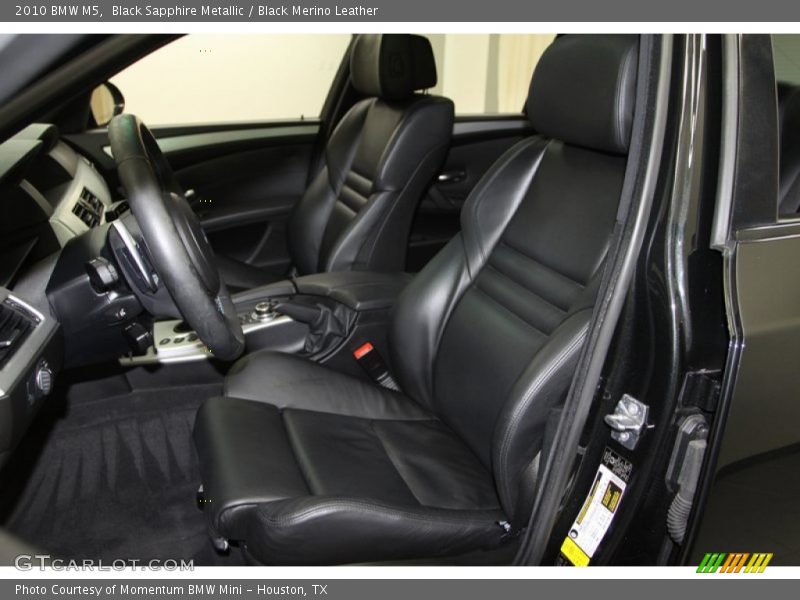 Front Seat of 2010 M5 