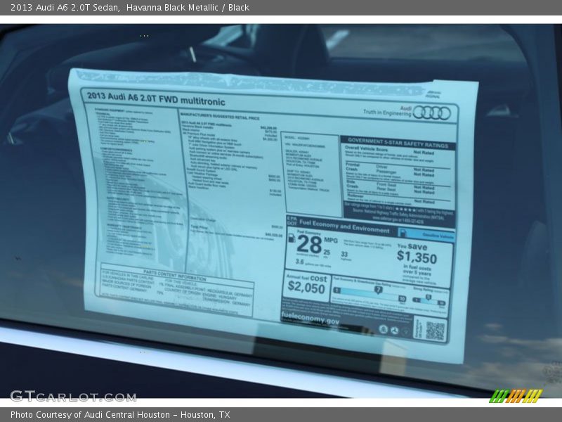Havanna Black Metallic / Black 2013 Audi A6 2.0T Sedan