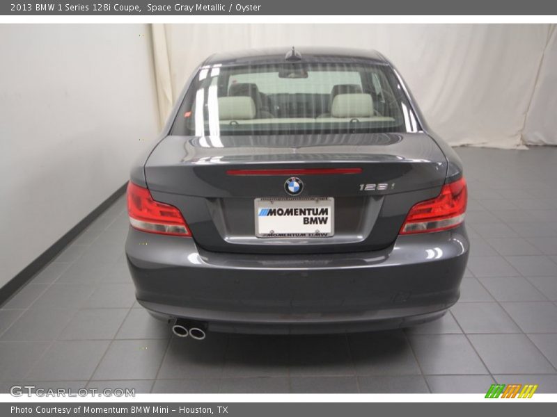 Space Gray Metallic / Oyster 2013 BMW 1 Series 128i Coupe