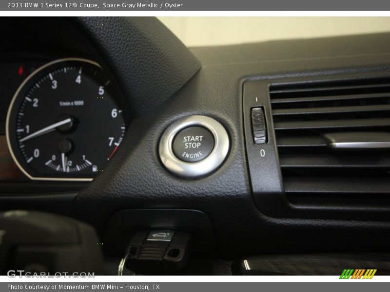 Space Gray Metallic / Oyster 2013 BMW 1 Series 128i Coupe