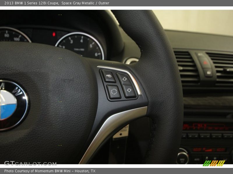 Space Gray Metallic / Oyster 2013 BMW 1 Series 128i Coupe