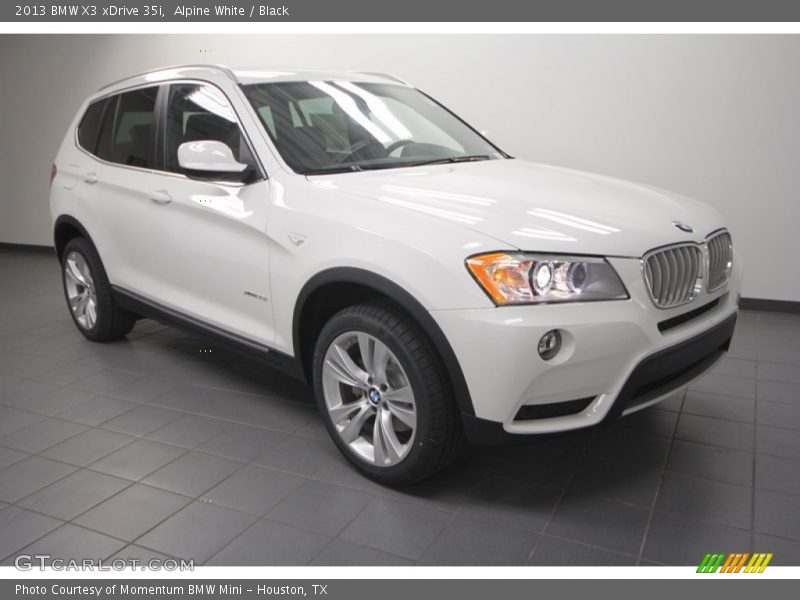 Alpine White / Black 2013 BMW X3 xDrive 35i