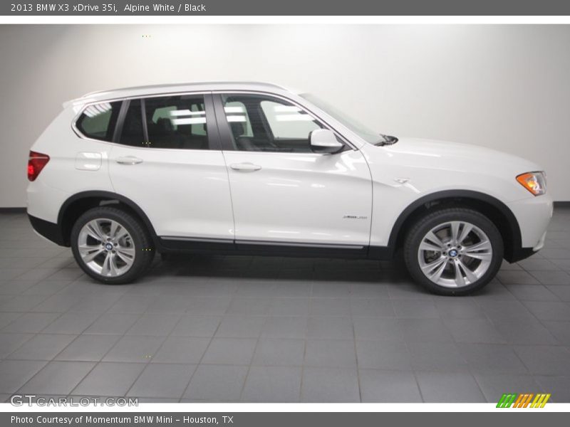Alpine White / Black 2013 BMW X3 xDrive 35i