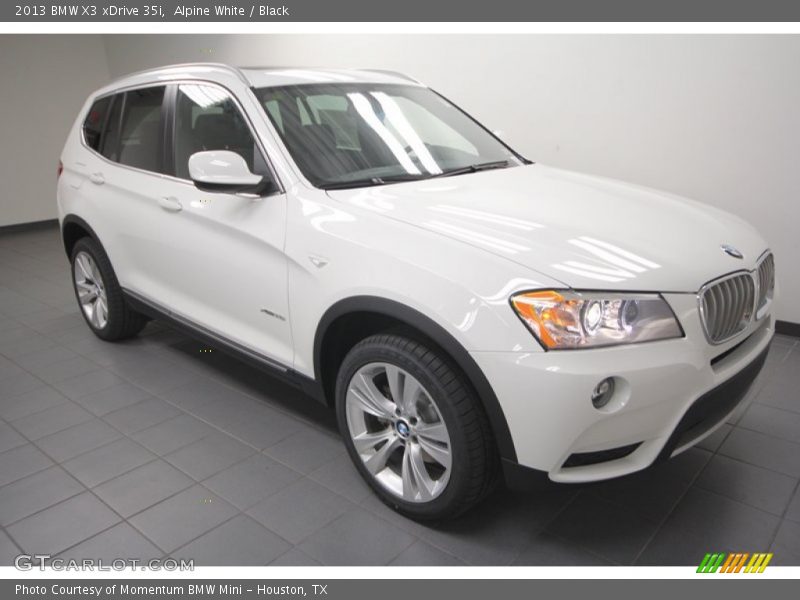 Alpine White / Black 2013 BMW X3 xDrive 35i