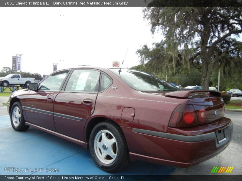Dark Carmine Red Metallic / Medium Gray 2001 Chevrolet Impala LS
