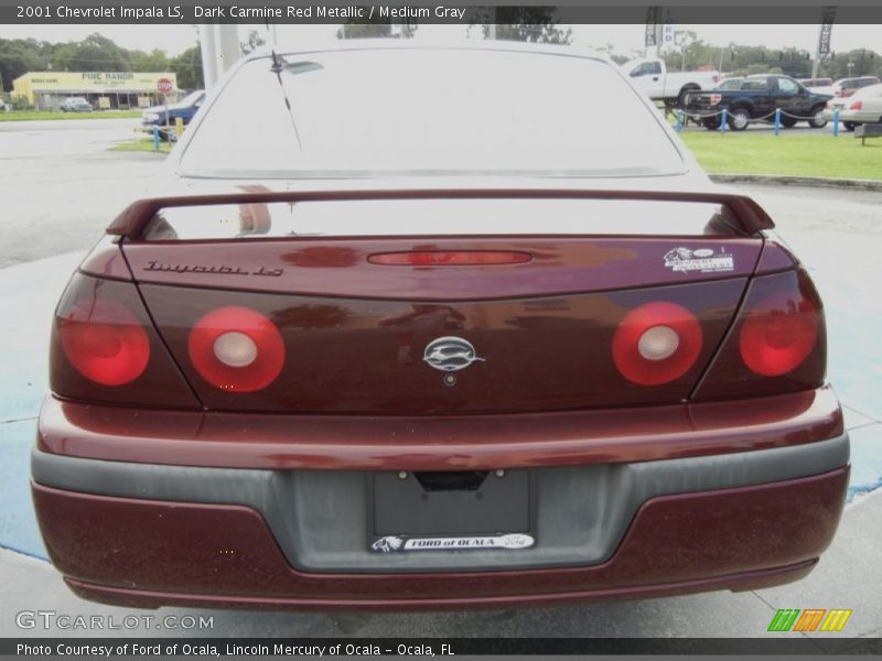 Dark Carmine Red Metallic / Medium Gray 2001 Chevrolet Impala LS