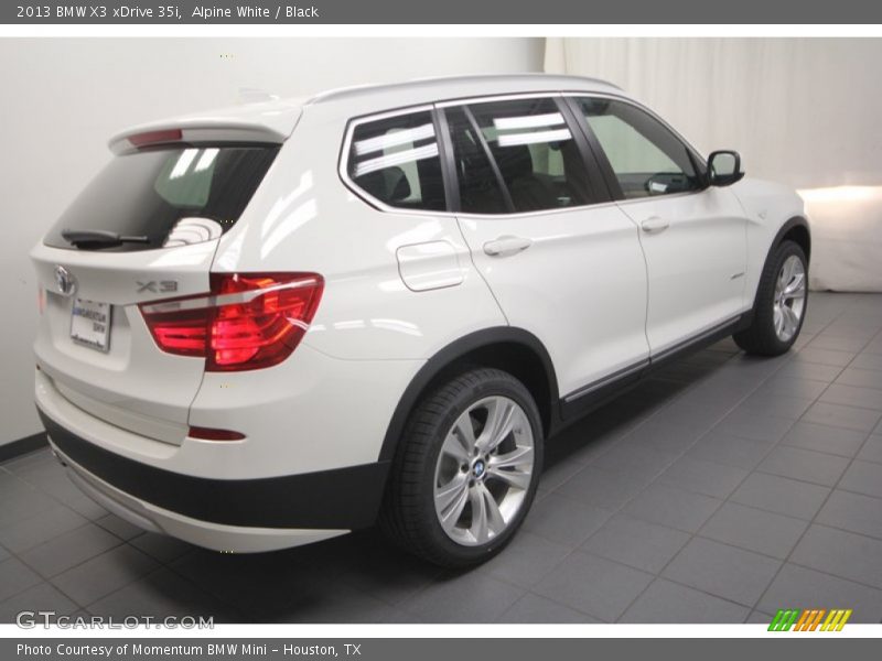 Alpine White / Black 2013 BMW X3 xDrive 35i