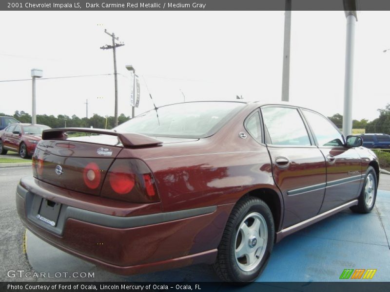 Dark Carmine Red Metallic / Medium Gray 2001 Chevrolet Impala LS