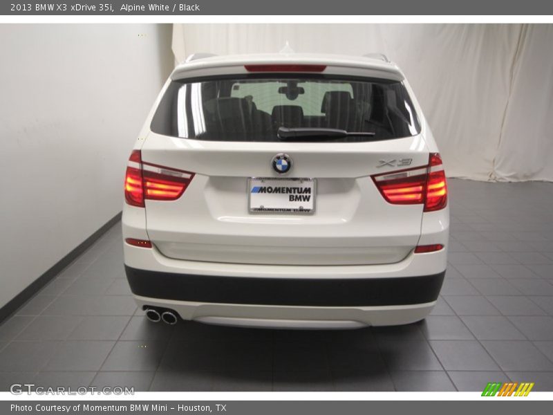 Alpine White / Black 2013 BMW X3 xDrive 35i
