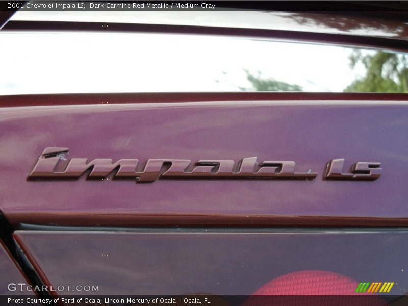 Dark Carmine Red Metallic / Medium Gray 2001 Chevrolet Impala LS