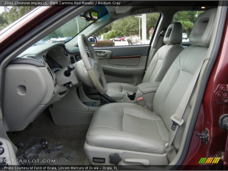 Dark Carmine Red Metallic / Medium Gray 2001 Chevrolet Impala LS