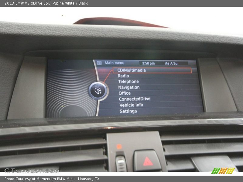 Alpine White / Black 2013 BMW X3 xDrive 35i