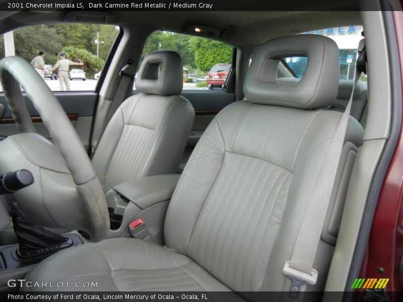 Dark Carmine Red Metallic / Medium Gray 2001 Chevrolet Impala LS