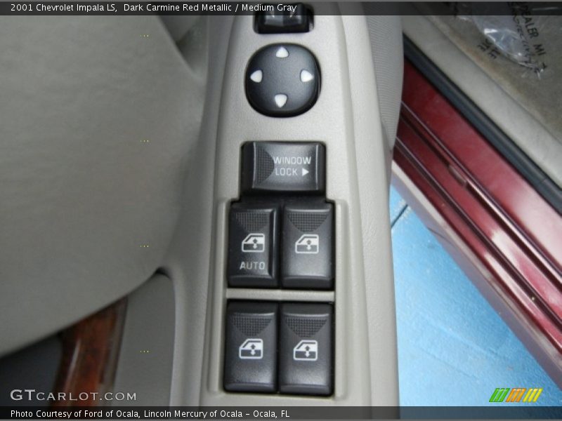 Dark Carmine Red Metallic / Medium Gray 2001 Chevrolet Impala LS