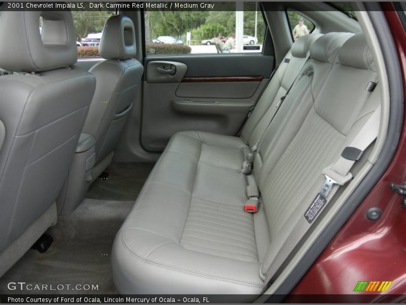 Dark Carmine Red Metallic / Medium Gray 2001 Chevrolet Impala LS