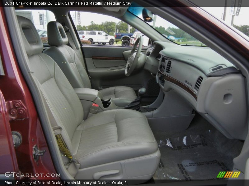 Dark Carmine Red Metallic / Medium Gray 2001 Chevrolet Impala LS
