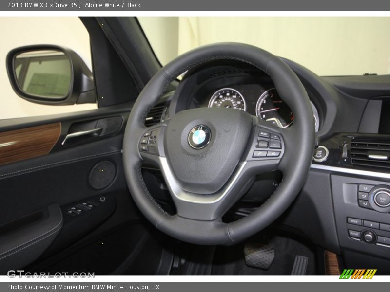 Alpine White / Black 2013 BMW X3 xDrive 35i