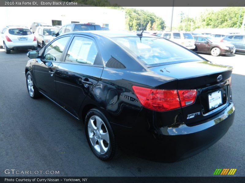 Ebony Black / Coffee 2010 Kia Forte EX