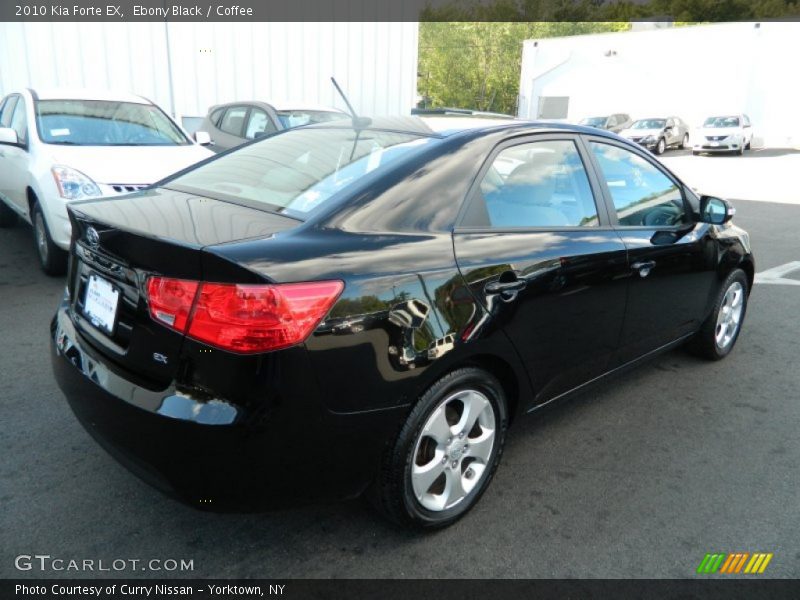 Ebony Black / Coffee 2010 Kia Forte EX