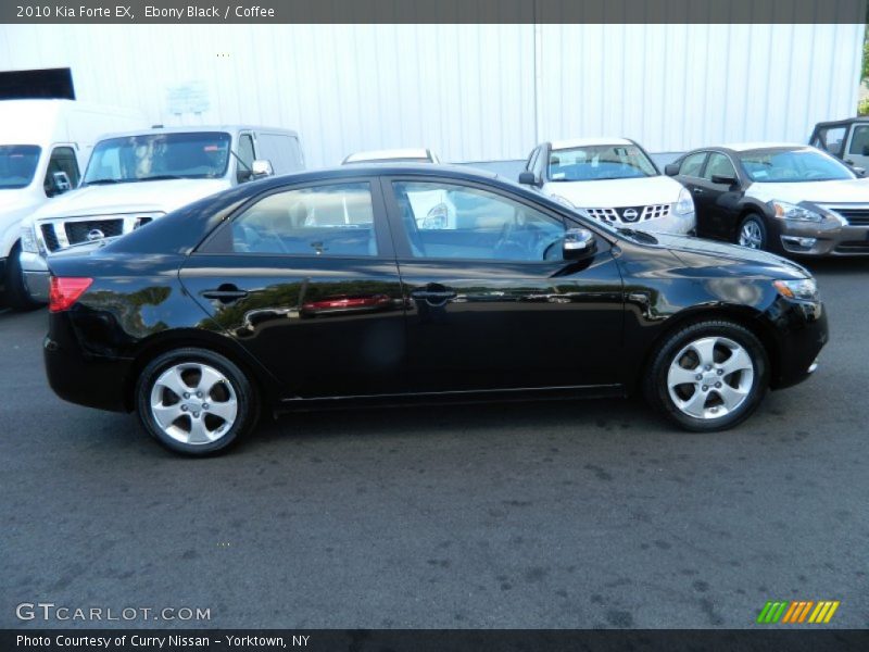 Ebony Black / Coffee 2010 Kia Forte EX