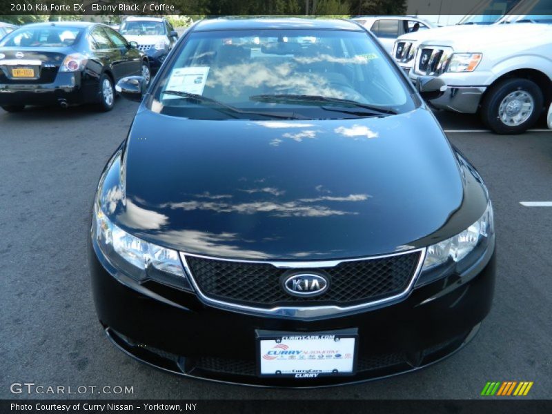 Ebony Black / Coffee 2010 Kia Forte EX