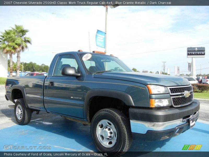 Blue Granite Metallic / Dark Charcoal 2007 Chevrolet Silverado 2500HD Classic Work Truck Regular Cab 4x4