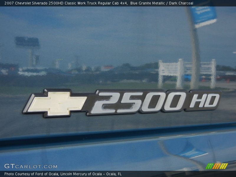 Blue Granite Metallic / Dark Charcoal 2007 Chevrolet Silverado 2500HD Classic Work Truck Regular Cab 4x4